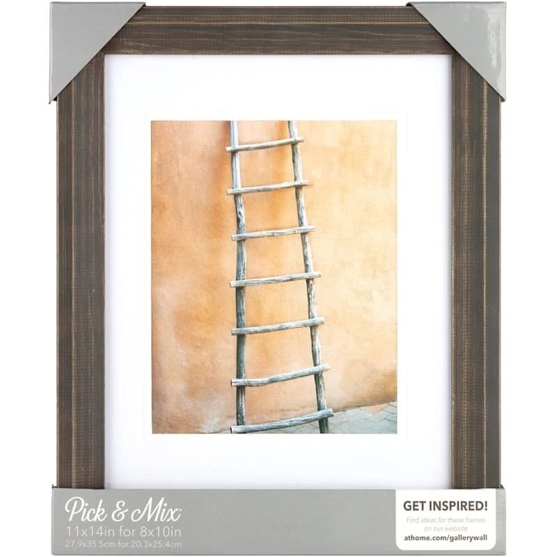 Pick & Mix 11x14 Matted To 8x10 Wall Frame, Blackwash 2 Pick & Mix 11x14 Matted To 8x10 Wall Frame, Blackwash - Image 2