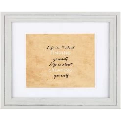 Pick & Mix 11x14 Matted To 8x10 Wall Frame, Whitewash