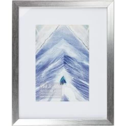 Pick & Mix 8x10 Matted To 5x7 Linear Wall Frame, Silver