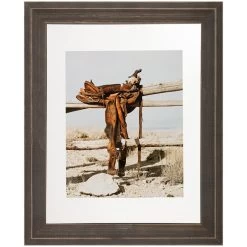 Pick & Mix Blackwash Ridged Floating Wall Frame, 11x14