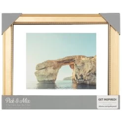 Pick & Mix Gold With Inner Bead Floating Frame, 8x10