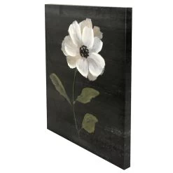 Providence Black Floral Canvas Wall Art, 16x20 -Home Decor Store providence black floral canvas wall art 16x20 3