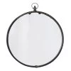 Providence Black Metal Wall Mirror, 22x25