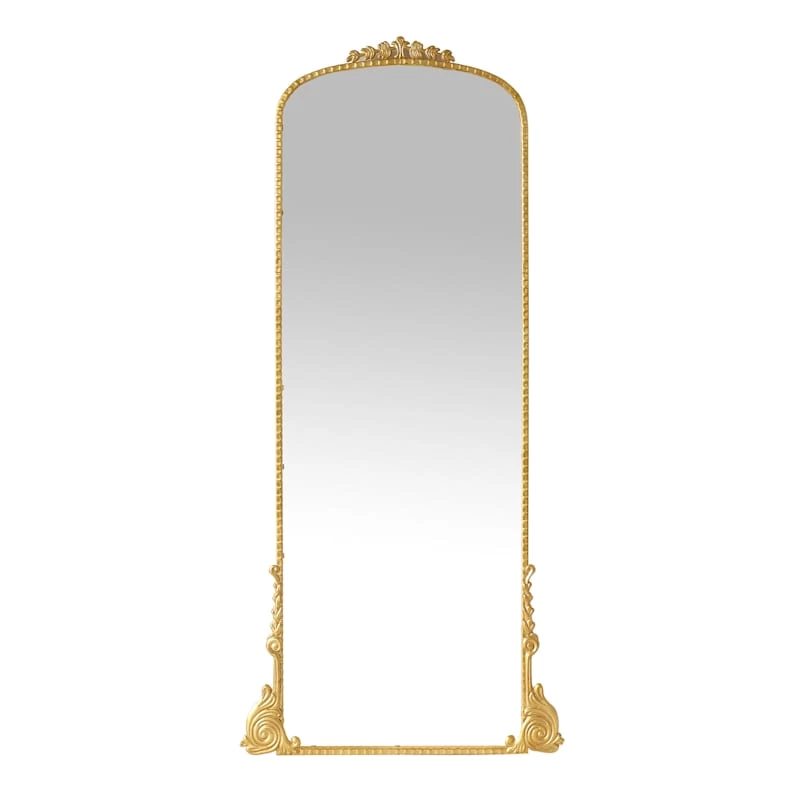Providence Ornate Gold Metal Leaner Mirror, 31x71 1 Providence Ornate Gold Metal Leaner Mirror, 31x71