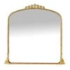 Providence Ornate Gold Metal Wall Mirror, 39x39