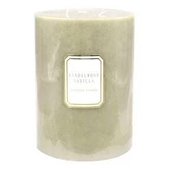 Providence Sandalwood Vanilla Scented Pillar Candle, 6x8