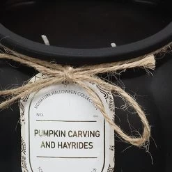 Pumpkin Carving & Hayrides Scented Frosted Glass Jar Candle, 35.8oz -Home Decor Store pumpkin carving hayrides scented frosted glass jar candle 35.8oz 2