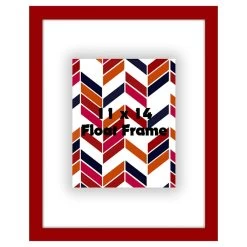 Red Floating Wall Frame, 11x14