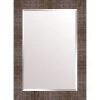 Ribbed Bronze Wall Mirror, 32x44