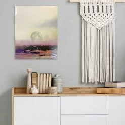 Rising Moon Canvas Wall Art, 16x20 -Home Decor Store rising moon canvas wall art 16x20 3