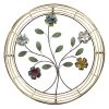 Round Metal Flower Branch Wall Art, 30"