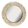 Round Mother Of Pearl Framed Gallery Wall Mirror, 30"