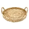Round Natural Wicker Woven Decorative Tray, 11"