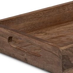 Rustic Natural Wood Tray, Large -Home Decor Store rustic natural wood tray large 2