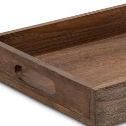 Rustic Natural Wooden Tray, Small -Home Decor Store rustic natural wooden tray small 2