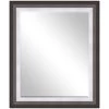 Silver & Grey Wall Mirror, 21x25