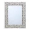 Silver Raised Dots Framed Wall Mirror, 22x28