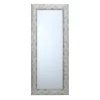 Silver Raised Dots Framed Wall Mirror, 24x58