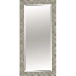 Solid Silver Wood Nest Floor Mirror, 32x68