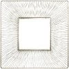Square Wire Framed Wall Mirror, 27x28