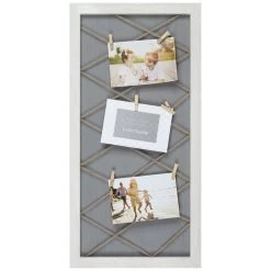 String Collage With Clothespin Photo Clips, 12x24