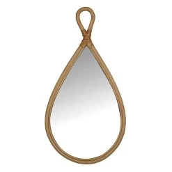 Teardrop Shaped Wall Mirror, 11x22