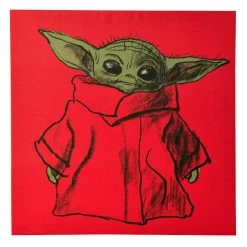 The Mandalorian Child Canvas Wall Art, 12"