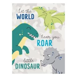 Tiny Dreamers Dino Canvas Wall Art, 12x16