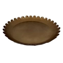 Tracey Boyd Antiqued Brass Platter, 9"