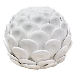 Tracey Boyd Ceramic Capiz Scallop Sphere, 6"