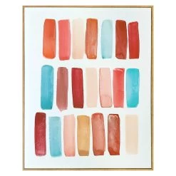 Tracey Boyd Glass Framed Abstract Wall Art, 24x30