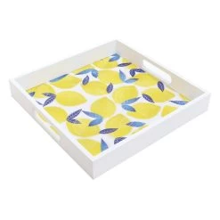Tracey Boyd Lemon Decorative Tray, 12"