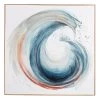 Tracey Boyd Swirl Embellished Framed Canvas Wall Art, 41"