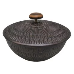 Tracey Boyd Textured Round Box Decor, 7"