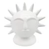 Tracey Boyd White Ceramic Sun, 4.5"