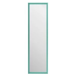Turquoise Ornate Leaner Mirror, 14x50