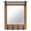 Ty Pennington Metal With Hooks Wall Mirror, 24x31