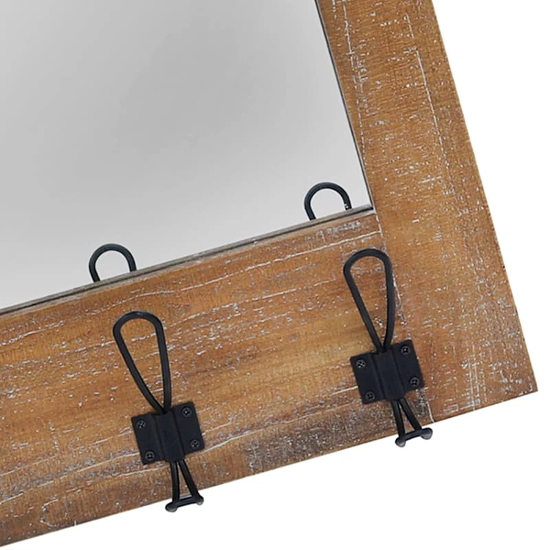 Ty Pennington Metal With Hooks Wall Mirror, 24x31 3 Ty Pennington Metal With Hooks Wall Mirror, 24x31 - Image 3