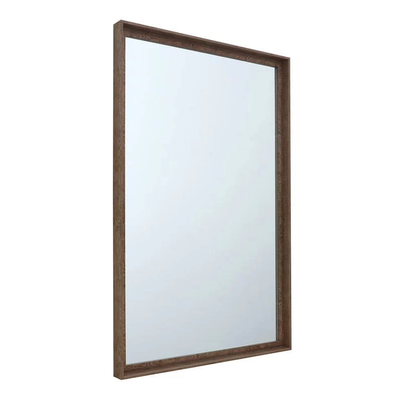 Warm Walnut Wall Mirror, 24x36 2 Warm Walnut Wall Mirror, 24x36 - Image 2