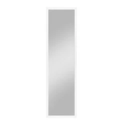 White Basic Leaner Mirror, 14x50