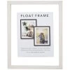 White Linear Profile Floating Wall Frame, 11x14