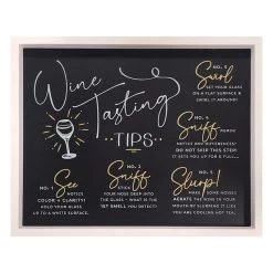 Wine Tasting Framed Wall Art, 16x20