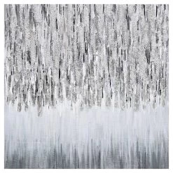 Winter Rain Embellished Canvas Wall Art, 39"