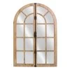 Wood Arched Wall Mirror, 31x48