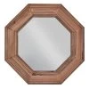 Wood Framed Octagon Wall Mirror, 20"