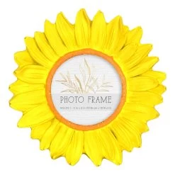 Yellow Flower Tabletop Photo Frame, 8"